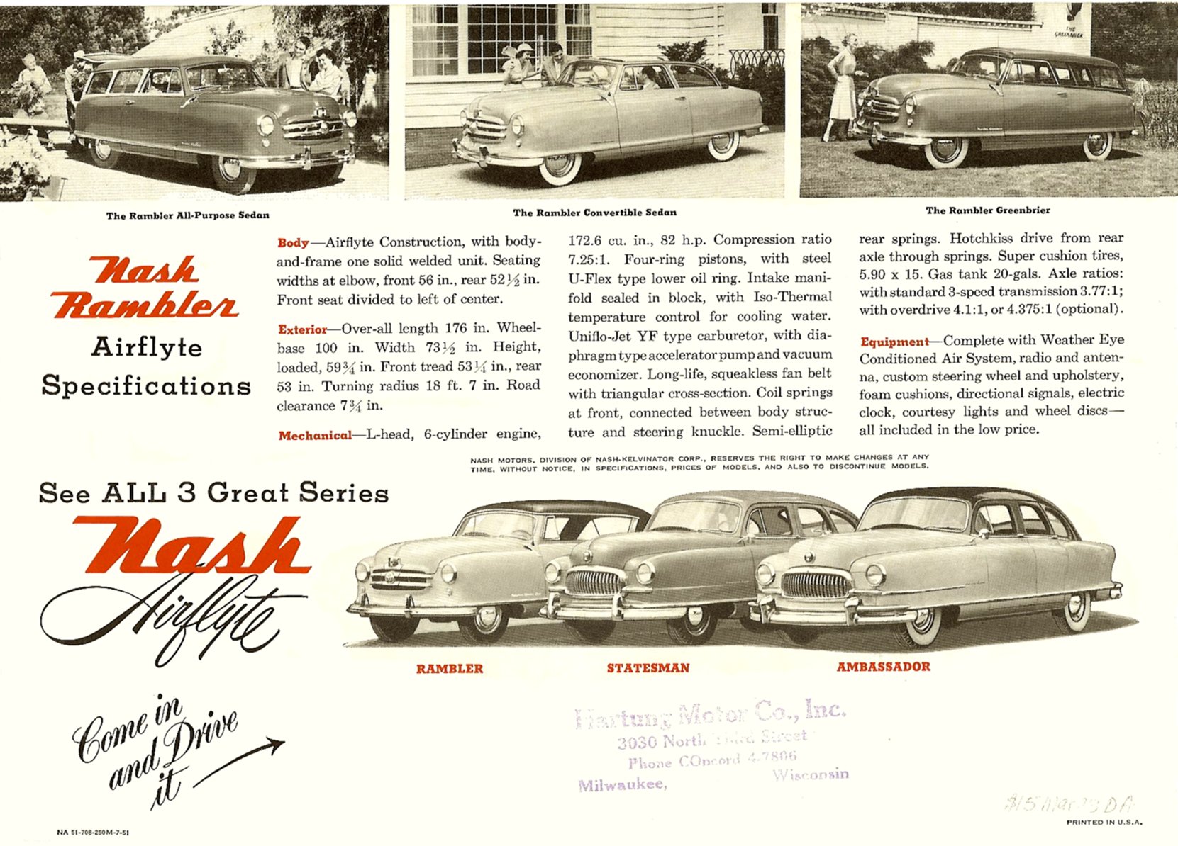 1941 Nash Prestige Brochure Page 1